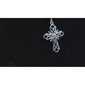 Sterling Silver Cross Pendant on a Sterling Silver Chain